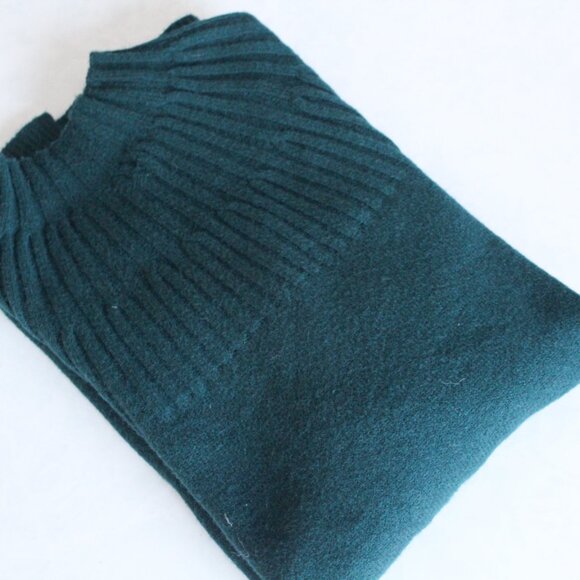 by Anthropologie Welford Tunic mock neck Pullover Sweater in Pine Green Small - Picture 5 of 11
